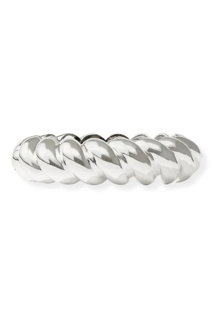 Julie Vos Ravello Silver Statement Hinge Bracelet | The Willow Tree