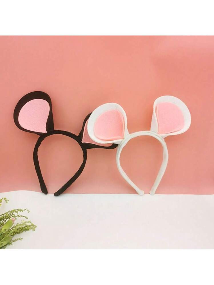 Fascia per capelli con orecchie di topo per il Ringraziamento, orecchie di topo e ratto grigie, c... | SHEIN