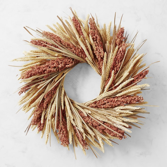 Light Autumn Live Wreath | Williams-Sonoma