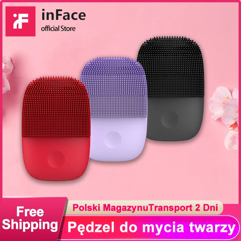 Inface escova de limpeza facial versão atualização mijia elétrica sonic rosto escova limpeza ... | Aliexpress BR