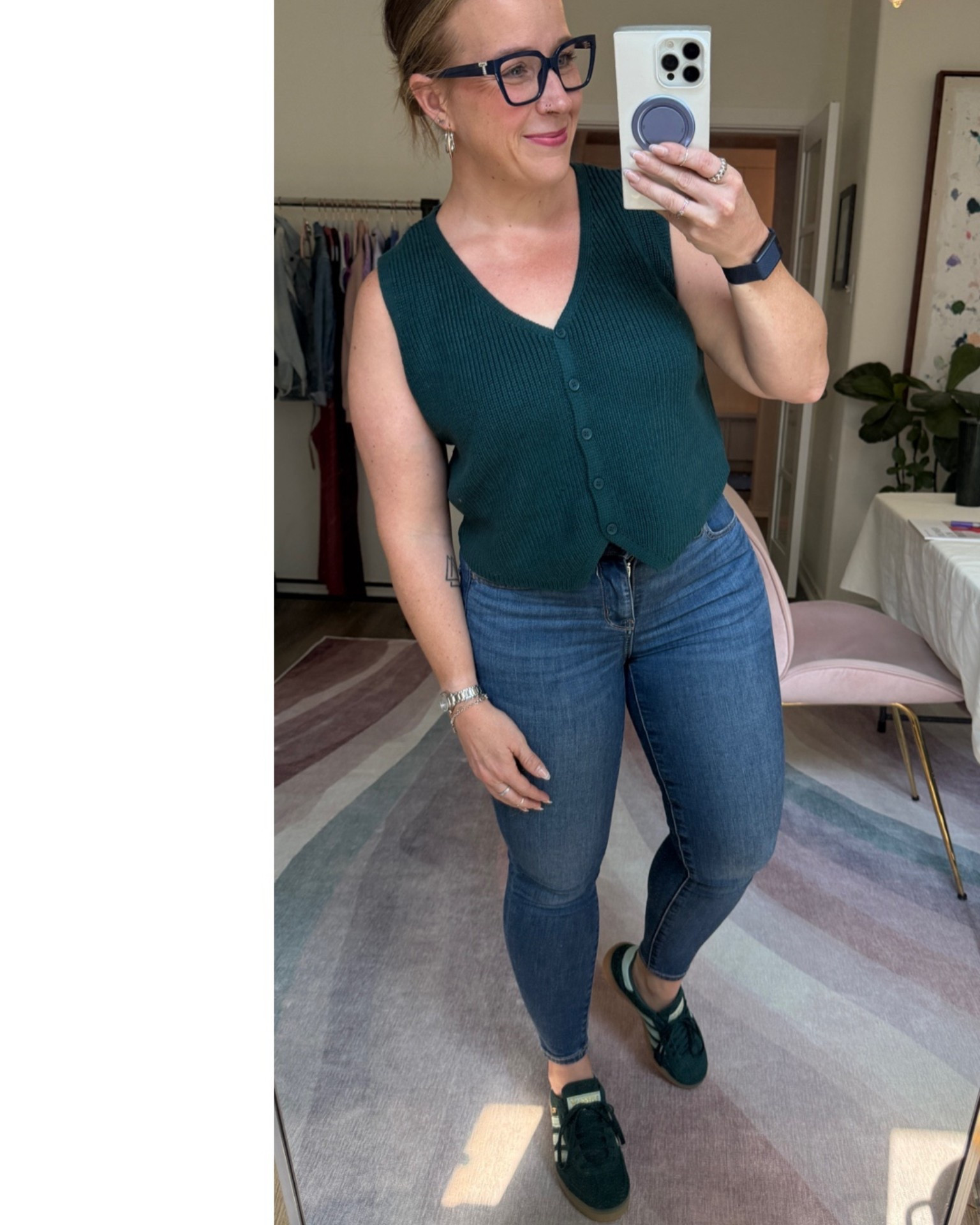 My vest is from my element boutique. My jeans are in an extra short length because I am 5’2” tall. My shoes I have downsized a whole size in. They run big!


#Houseofcolour #hoc #houseofcolourpflugerville #houseofcolourusa #coloranalysis #houseofcolouraustin #hocsummer 

Kingfisher
Sea green 
Cigarette jeans
Skinny jeans 

#LTKWorkwear #LTKStyleTip #LTKShoeCrush