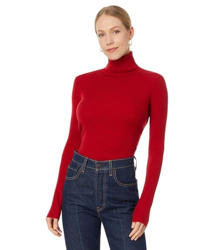 Pendleton Women's Rib Merino Turtleneck, Emboldened Red | Amazon (US)