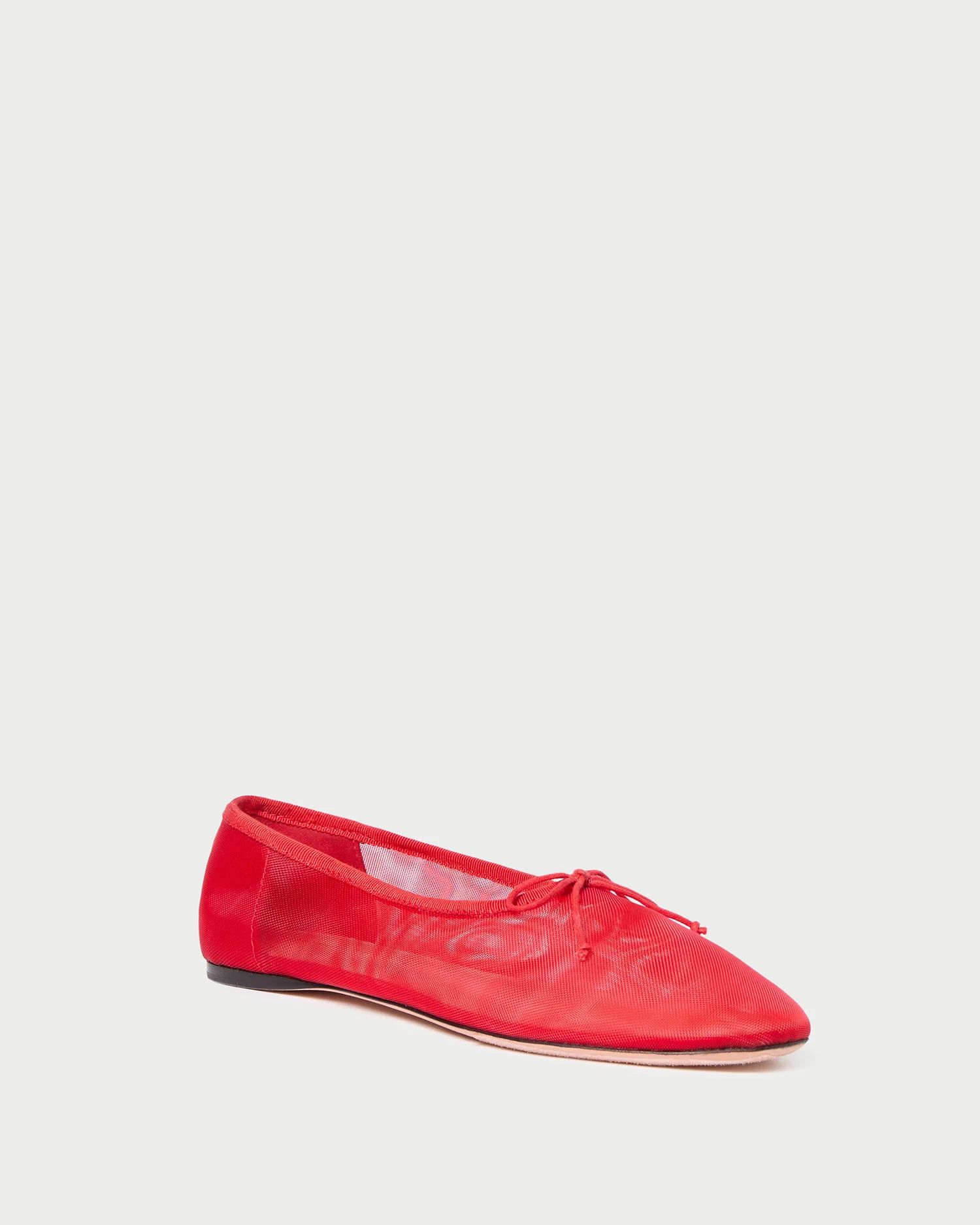 Landon Mesh Red Ballet Flat | Loeffler Randall