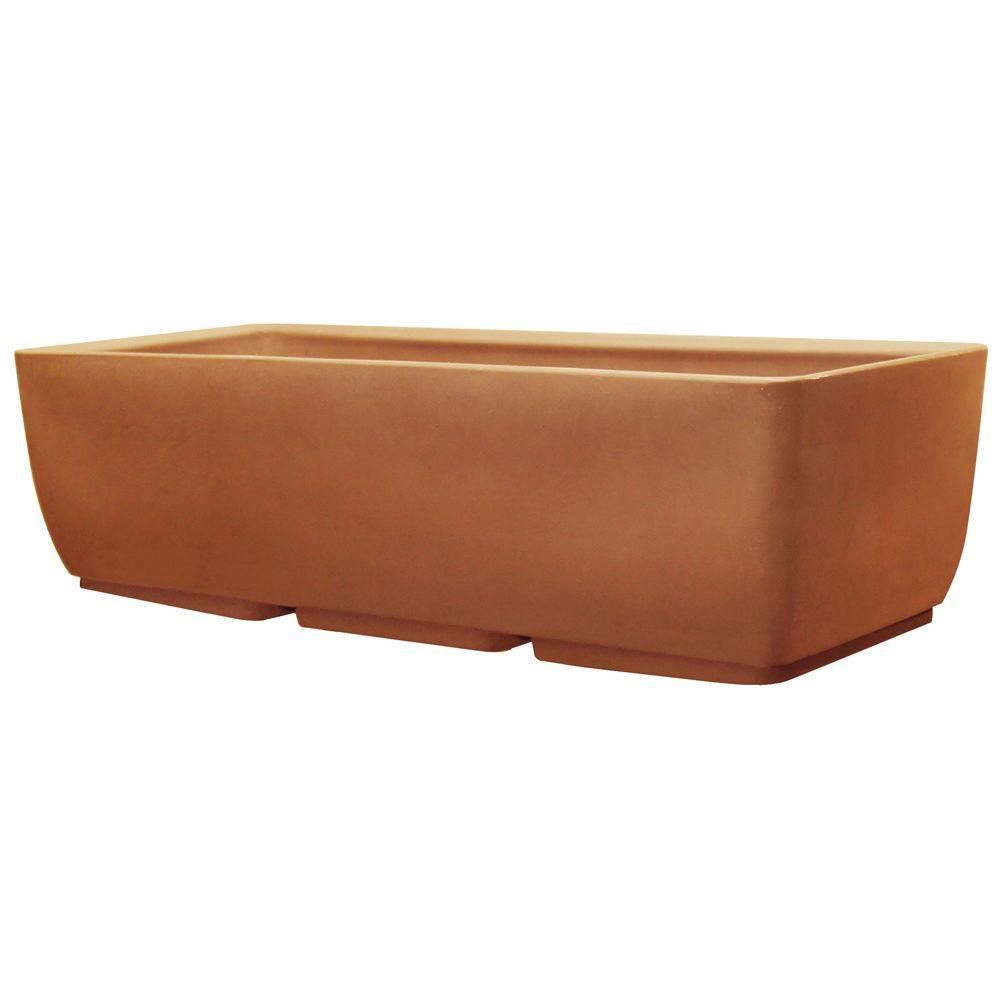 36 in. x 15 in. Terra Cotta Planter | The Home Depot