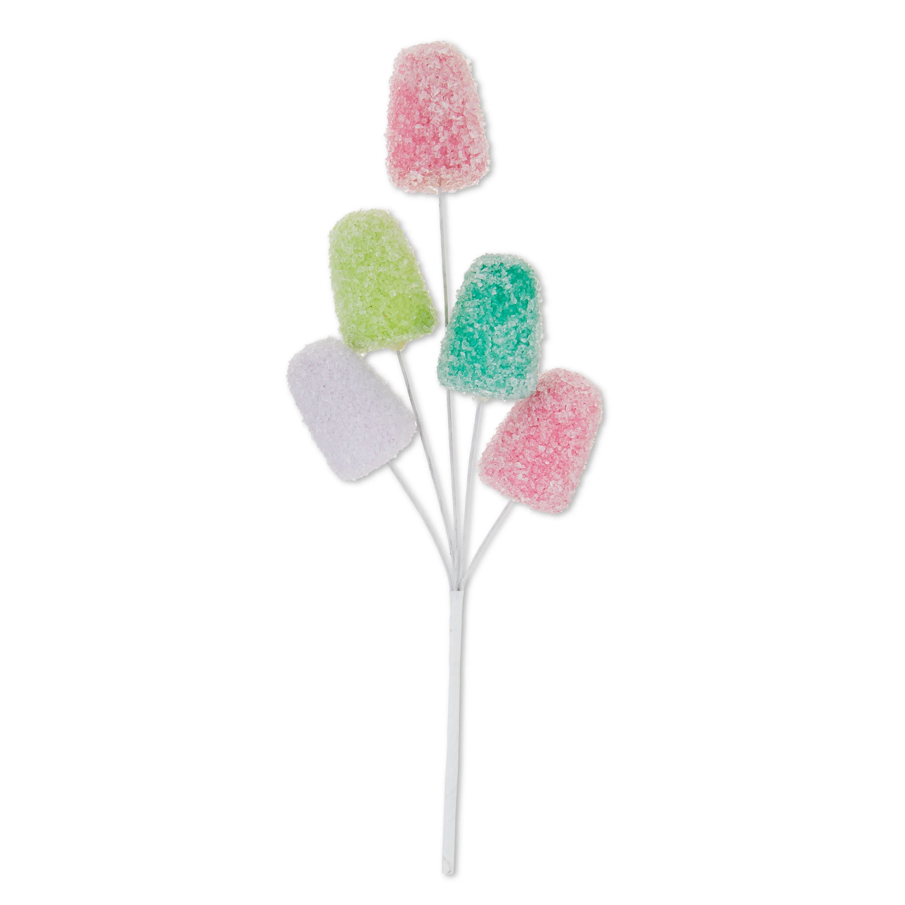 Multicolor Glitter Gum Drop Decorative Christmas Pick, 10 in, by Holiday Time | Walmart (US)