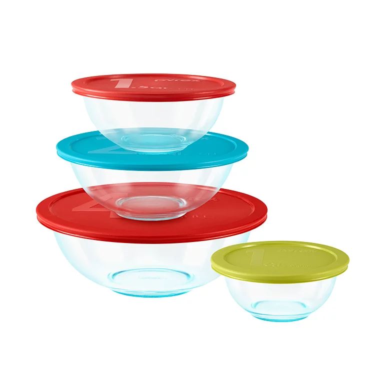 Pyrex® Mixing Bowl, Glass, 8-Piece | Walmart (US)