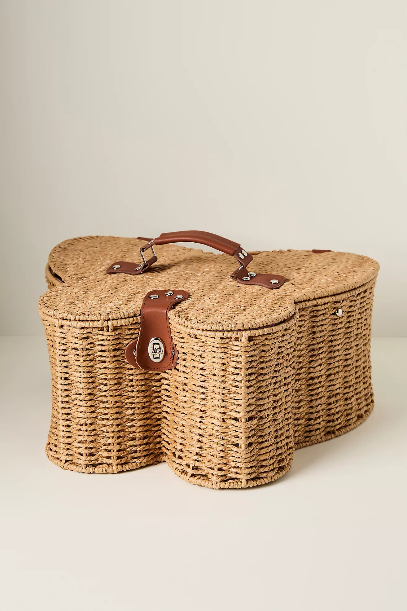 Butterfly Woven Picnic Basket | Anthropologie (US)