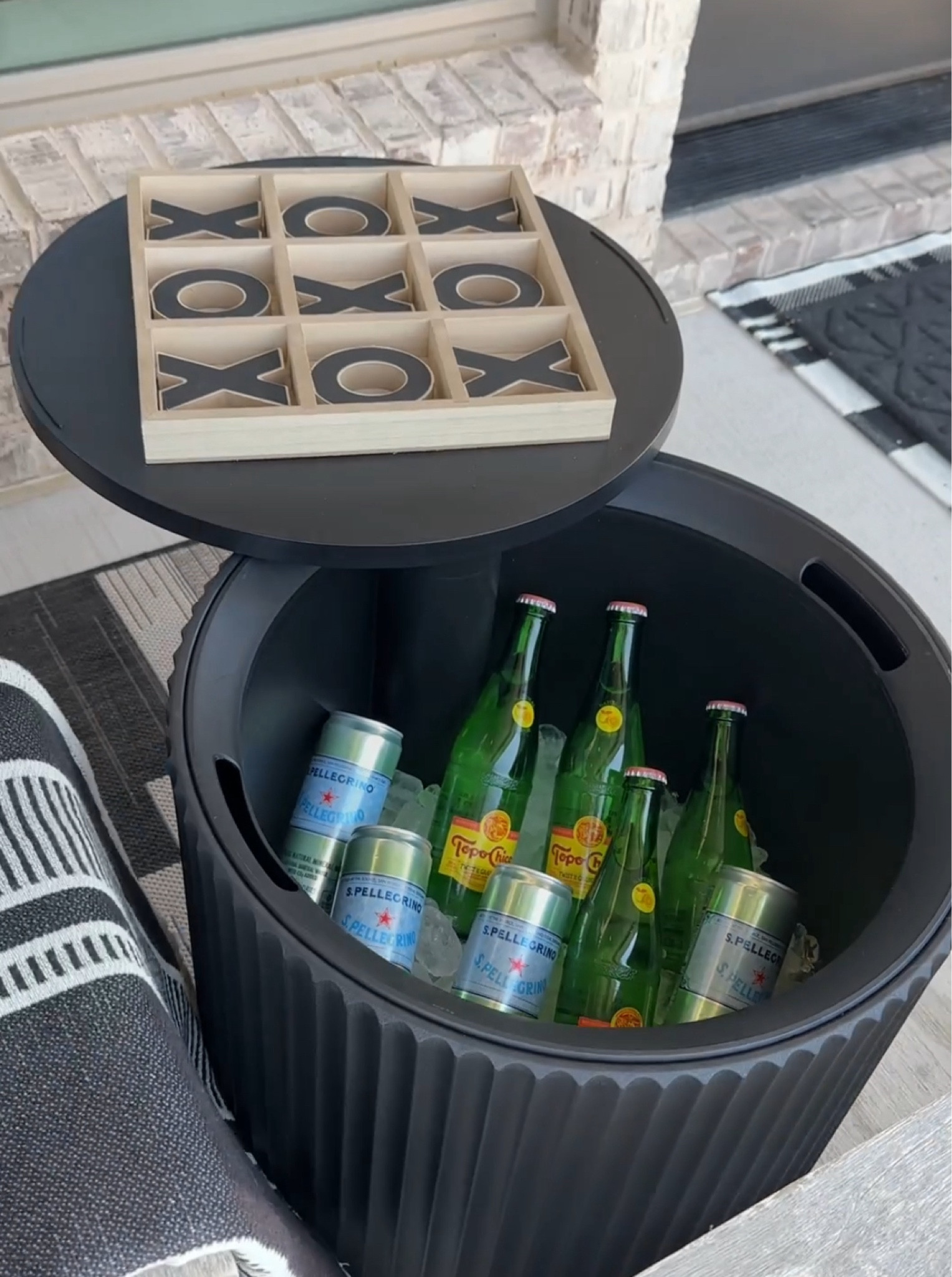 2 in 1 Side Table - Cooler! 
This is an Amazon must have for your outdoor spaces! 

Weather and fade resistant. Holds up to 55 cans and stays cold for over 12 hours! 

#LTKhome #LTKSeasonal #LTKfamily