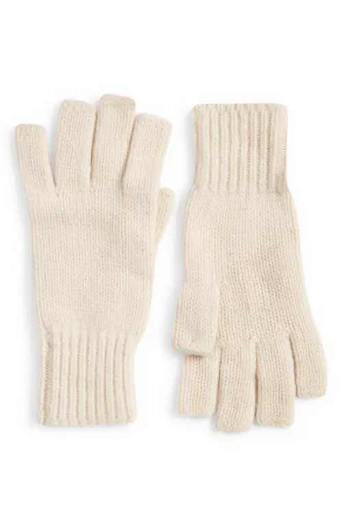 Khaite Kai Cashmere Fingerless Gloves in Cream at Nordstrom | Nordstrom