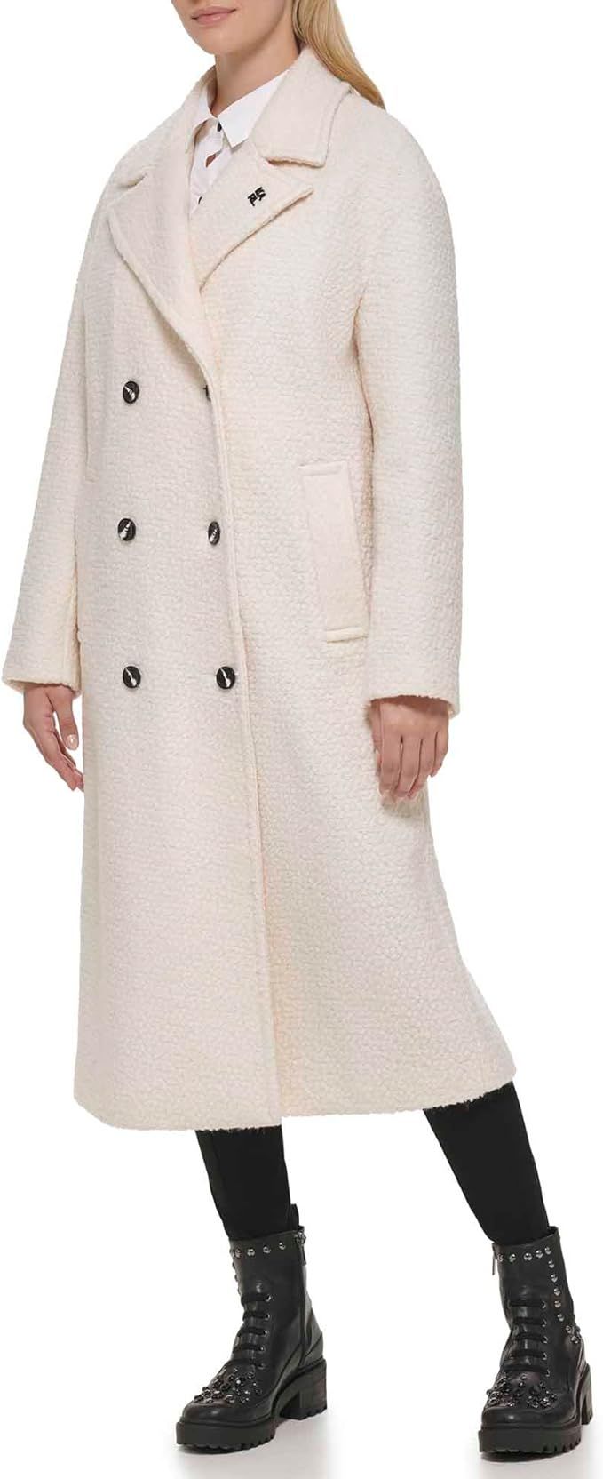 Karl Lagerfeld Paris Women's Slightly Oversized Drop Shoulder Coat | Amazon (US)