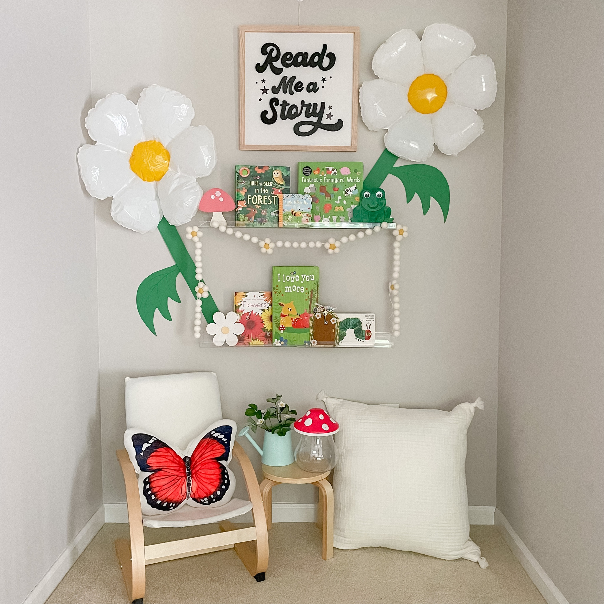 🍄 Spring Book Nook! 🍄
This corner of our playroom is my favorite to decorate. It’s made my boys excited about exploring books!

#LTKhome #LTKkids #LTKSeasonal