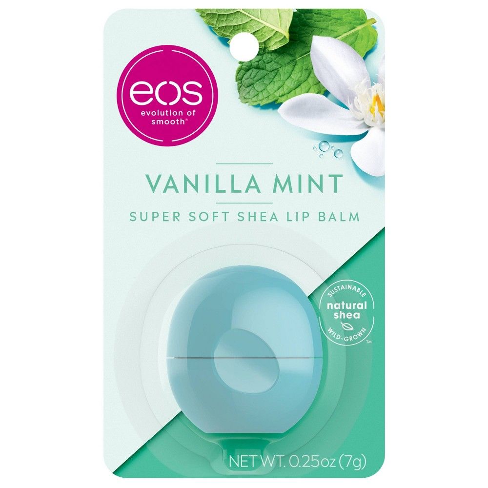 eos Super Soft Shea Lip Balm - Vanilla Mint - 0.25oz | Target