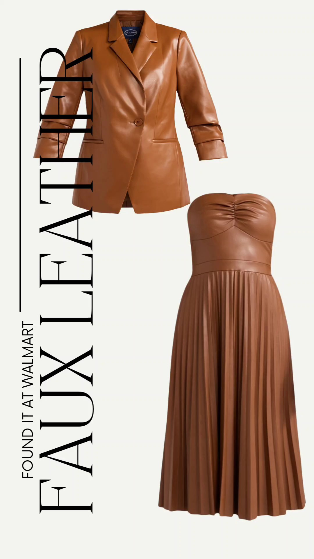 Luxe (Faux) Leather Look from Walmart! Wow! It's perfection! #NikkiFreeStyle 

#LTKSeasonal #LTKFindsUnder100 #LTKPlusSize