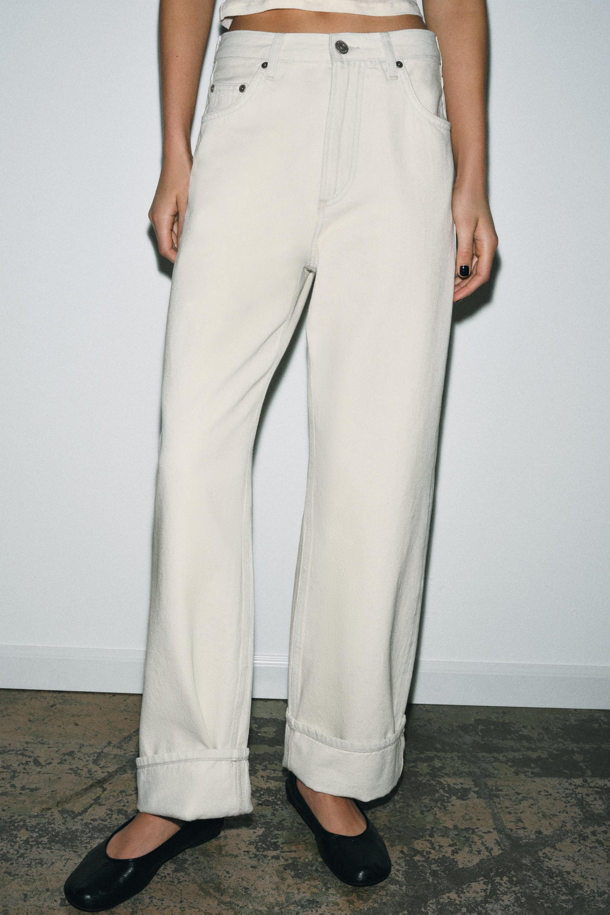 ZW COLLECTION BAGGY MID-WAIST JEANS | Zara UK