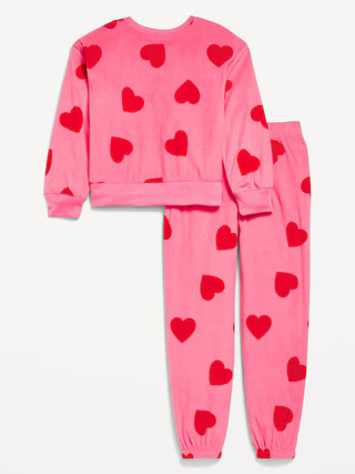 Printed Microfleece Pajama Joggers Set for Girls | Old Navy (US)