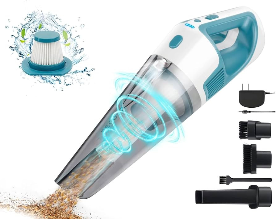 Car Vacuum Cleaner High Power 9000PA, Handheld Car Vacuum Cordless Rechargeable,Mini Portable Han... | Amazon (US)