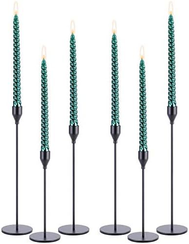 PNAVMG Candle Holders, Set of 6 Candlestick Holder for Taper Candles, Matte Black Modern Decorative  | Amazon (US)