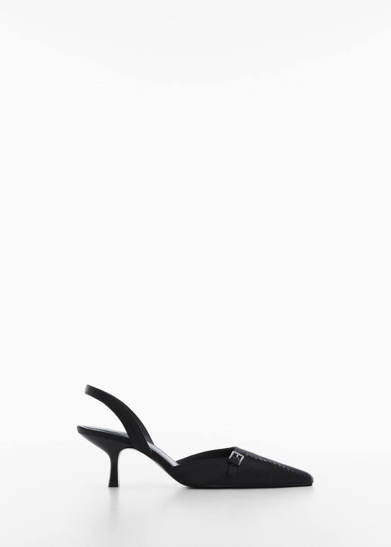 Satin heeled shoes | MANGO (US)