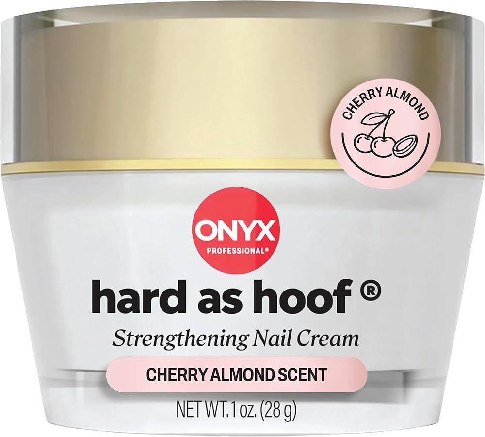 Onyx Professional Hard as Hoof Nail Strengthening Cream, Cherry Almond Scent - Made in USA, Nail ... | Amazon (US)