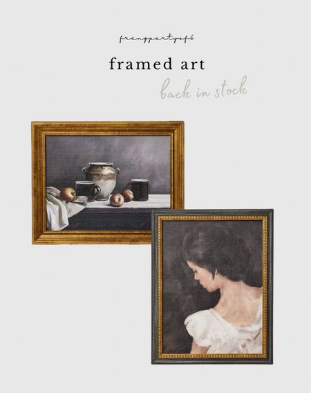 Framed art back in stock this morning! I have both and love!

#LTKhome #LTKfindsunder50