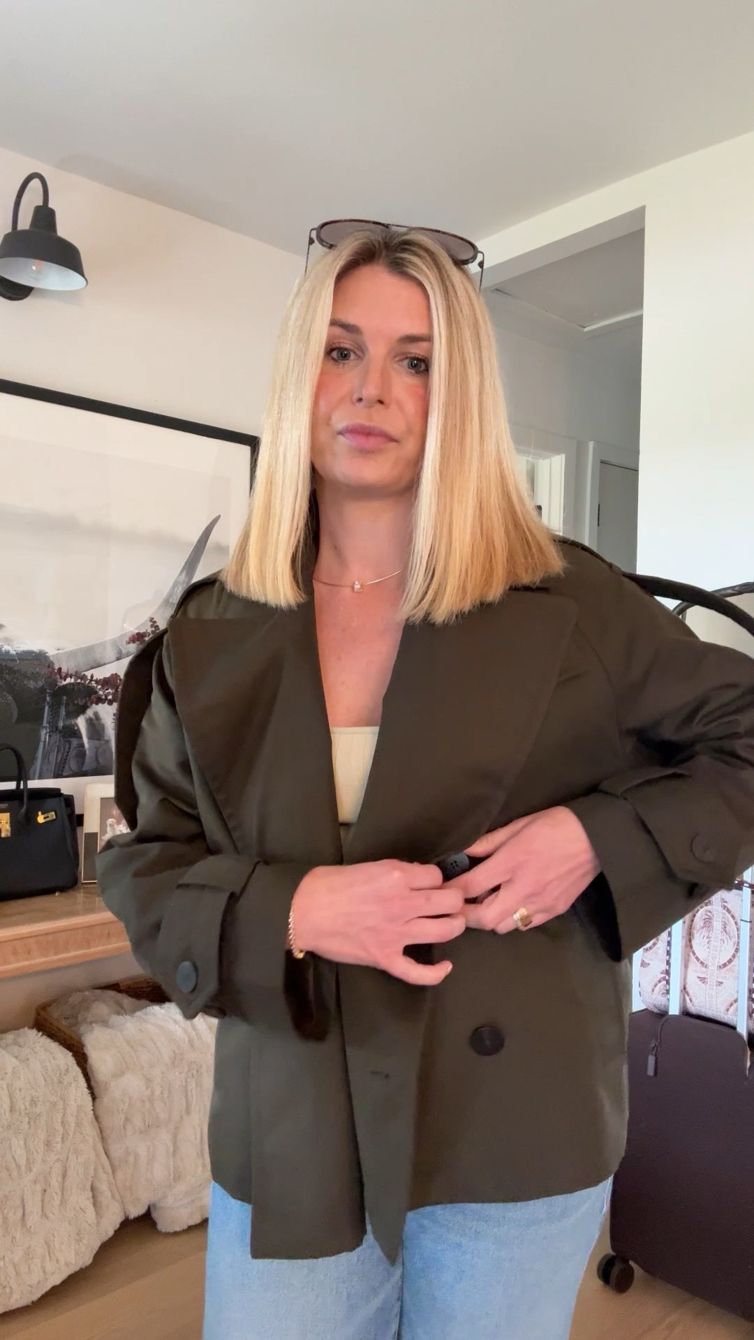 Obsessed with this trench coat for those rainy spring days 🤍

#LTKSeasonal #LTKgrwm