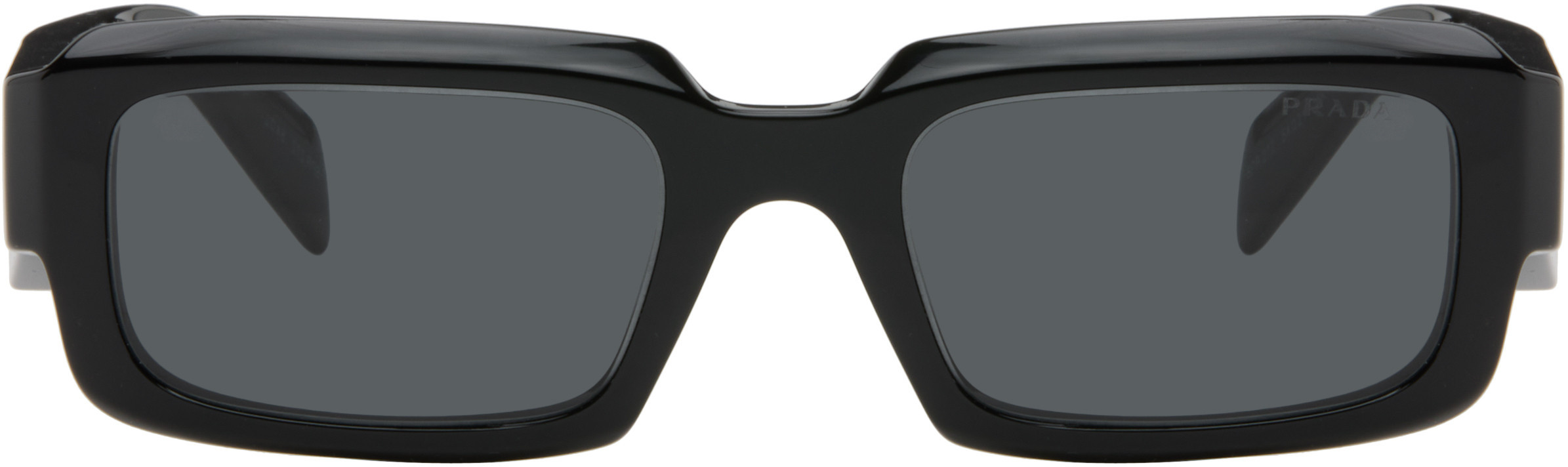 Prada Eyewear Black 'Prada Symbole' Sunglasses | SSENSE