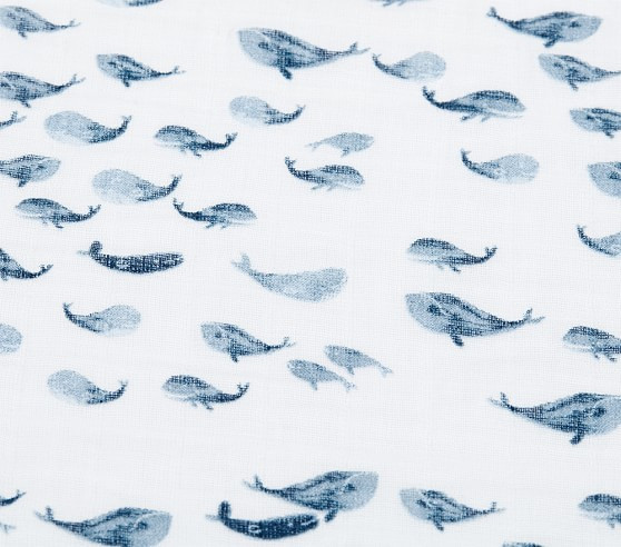 Jack Whale Organic Crib Fitted Sheet | Pottery Barn Kids