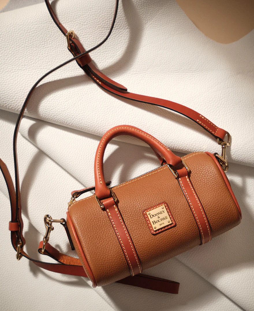 Pebble Grain Crossbody Barrel Satchel 20 | Dooney & Bourke (US)