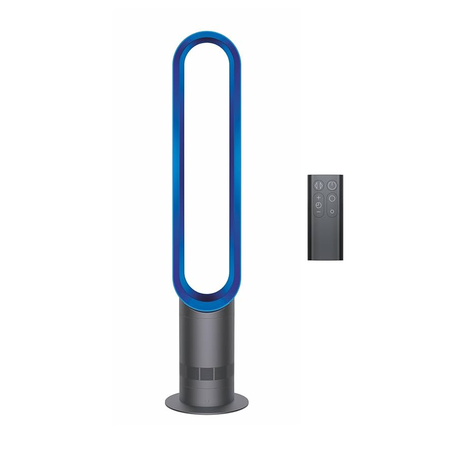 Dyson Cool AM07 Air Multiplier Bladeless Tower Fan, Iron/Blue | Amazon (US)