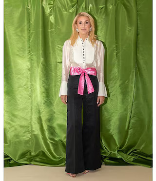 Antonio Melani x The Nat Note Polly Organza Twill Button Front Long Sleeve Blouse | Dillard's | Dillard's