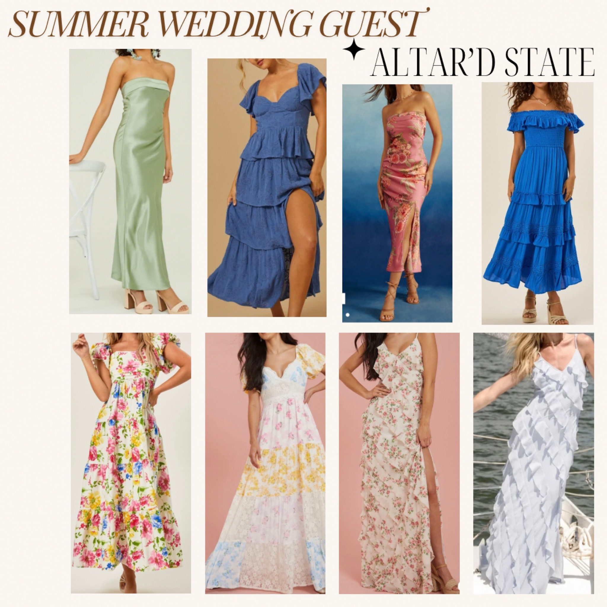 Gorgeous summer wedding guest dresses from altar’d state!🤩

#LTKSeasonal #LTKMidsize #LTKWedding