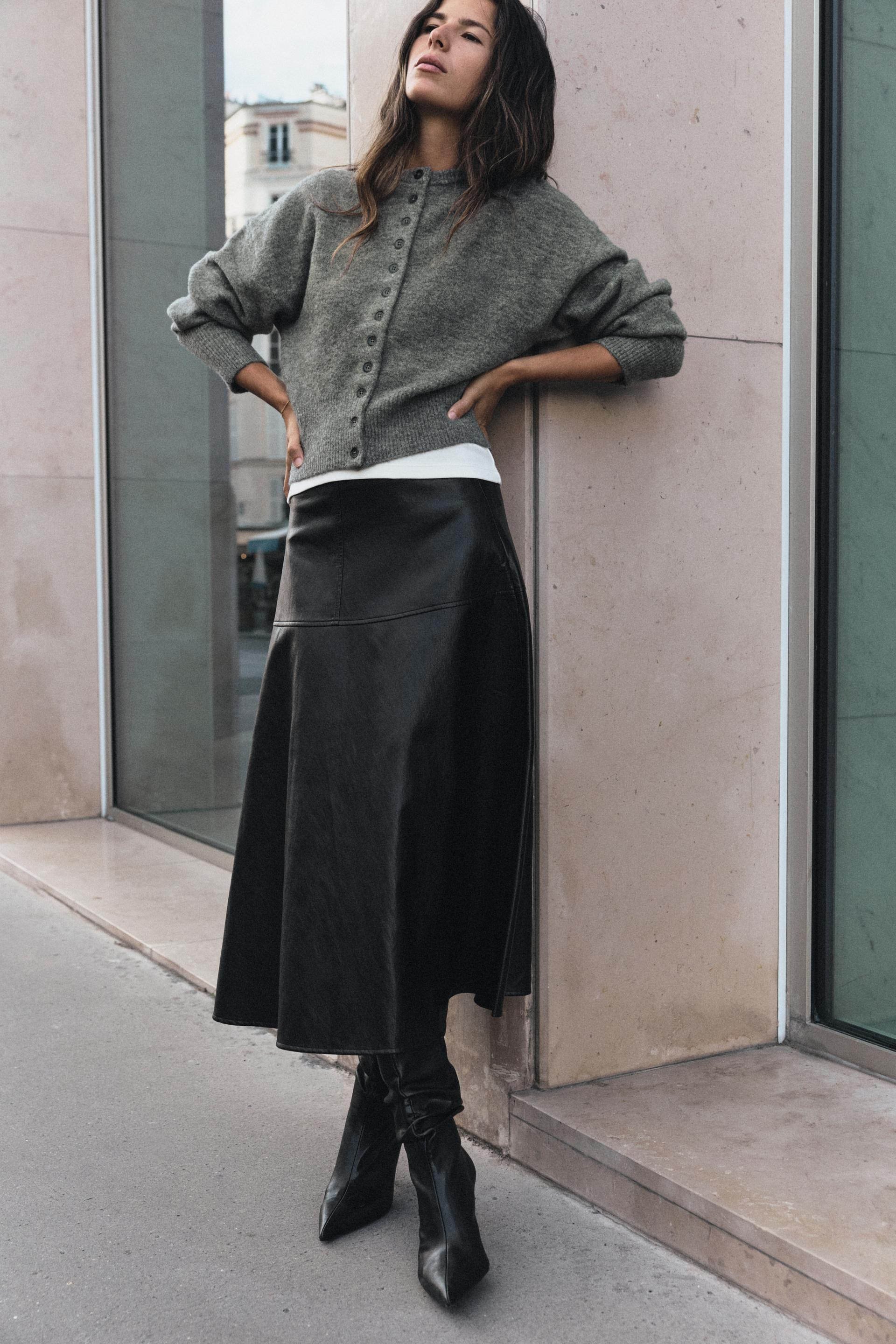 Zara - Soft Knit Cardigan - Grey - S - Woman | Zara UK