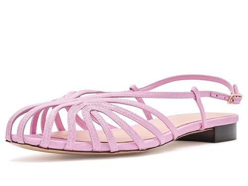 Loeffler Randall Women's Devon Lattice Slingback Sandals, Powder Pink, 10.5 Medium US | Amazon (US)