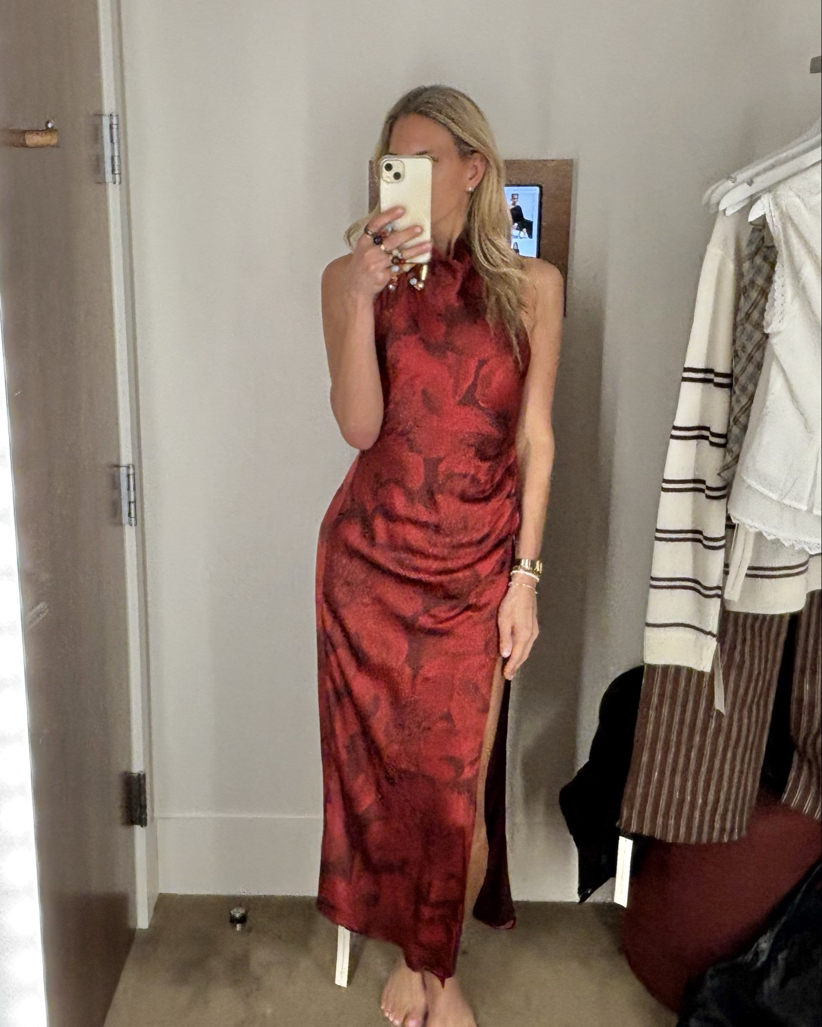 This gorgeous silk, midi dress deserves its own moment. I just need a wedding or some other special occasion to go to!!

#LTKWedding #LTKOver40