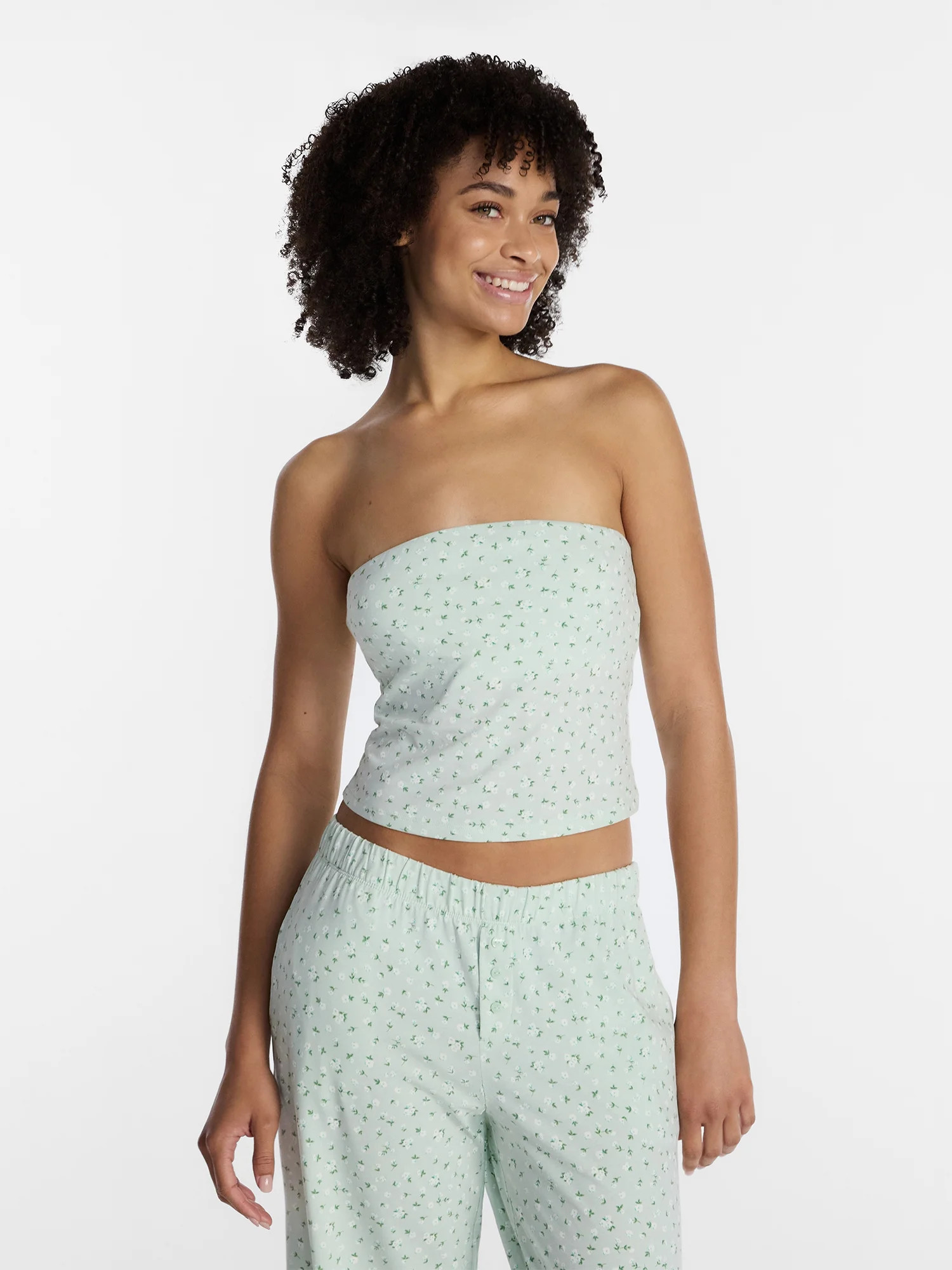 No Boundaries Cloud Core Sleepwear Tube Top, Women\u2019s and Women\u2019s Plus XXS-3X - Walmart.... | Walmart (US)