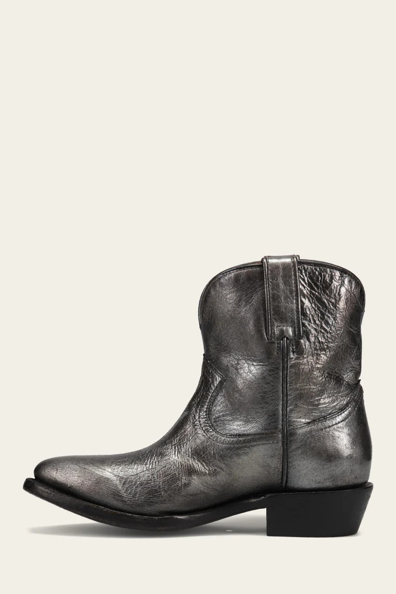 Women's Dark Pewter Billy Short Booties | The Frye Company | FRYE