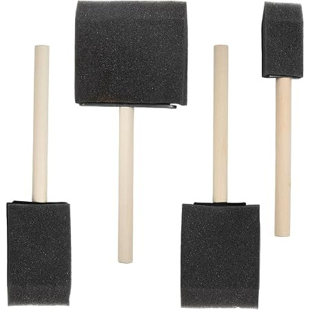 Biaungdo 4 Pcs 4 Sizes Foam Paint Brushes, Foam Sponge Brush | Amazon (US)