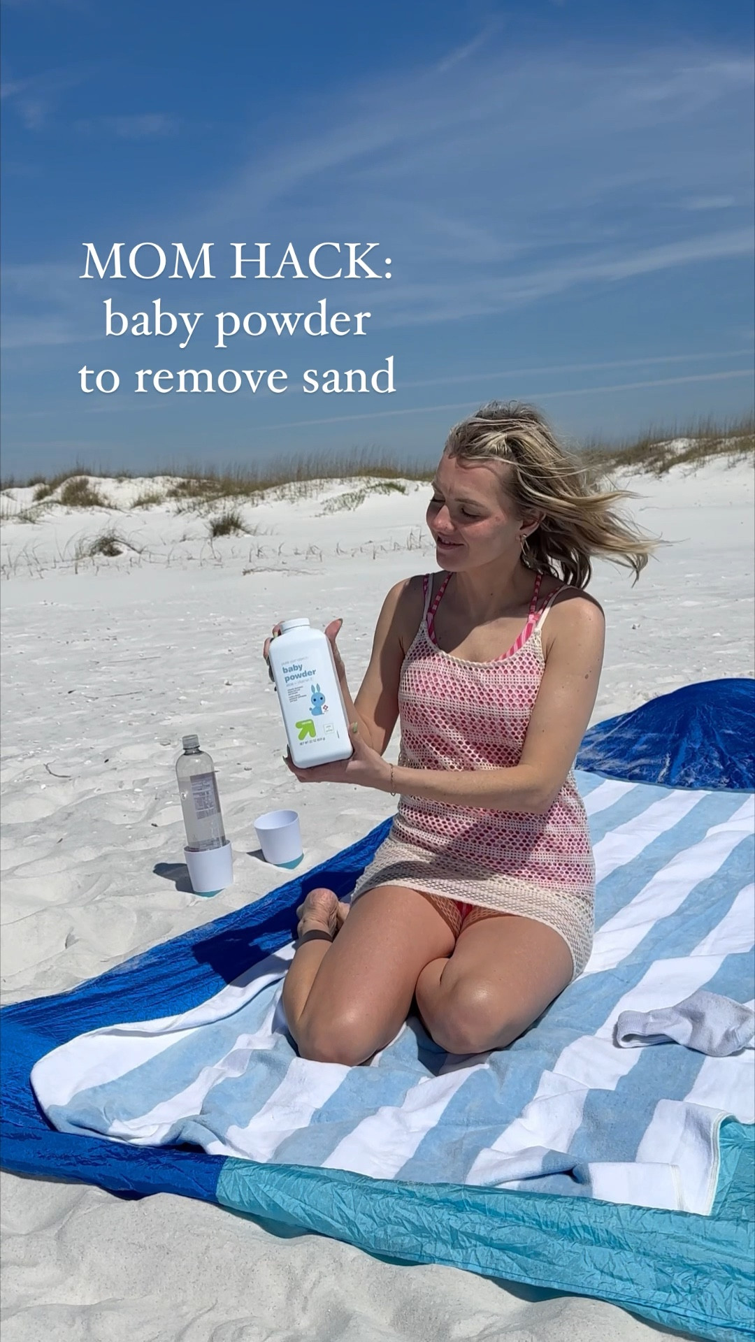 MOM HACK MONDAY: baby powder to remove sand! 

This is one of my all time favorite hacks! We use it when the kids ask to clean the sand off, before eating at the beach, and before we get in the car to leave. It works so well! 

#LTKkids #LTKfamily #LTKVideo
