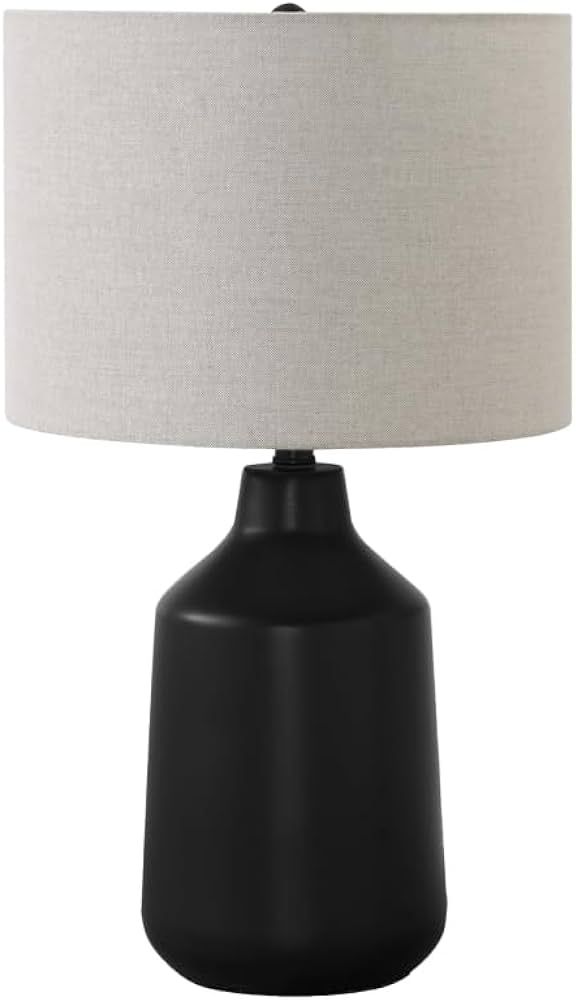 Monarch Specialties I 9701 LightingTable Lamp, Black Concrete, Grey Shade, Contemporary | Amazon (CA)