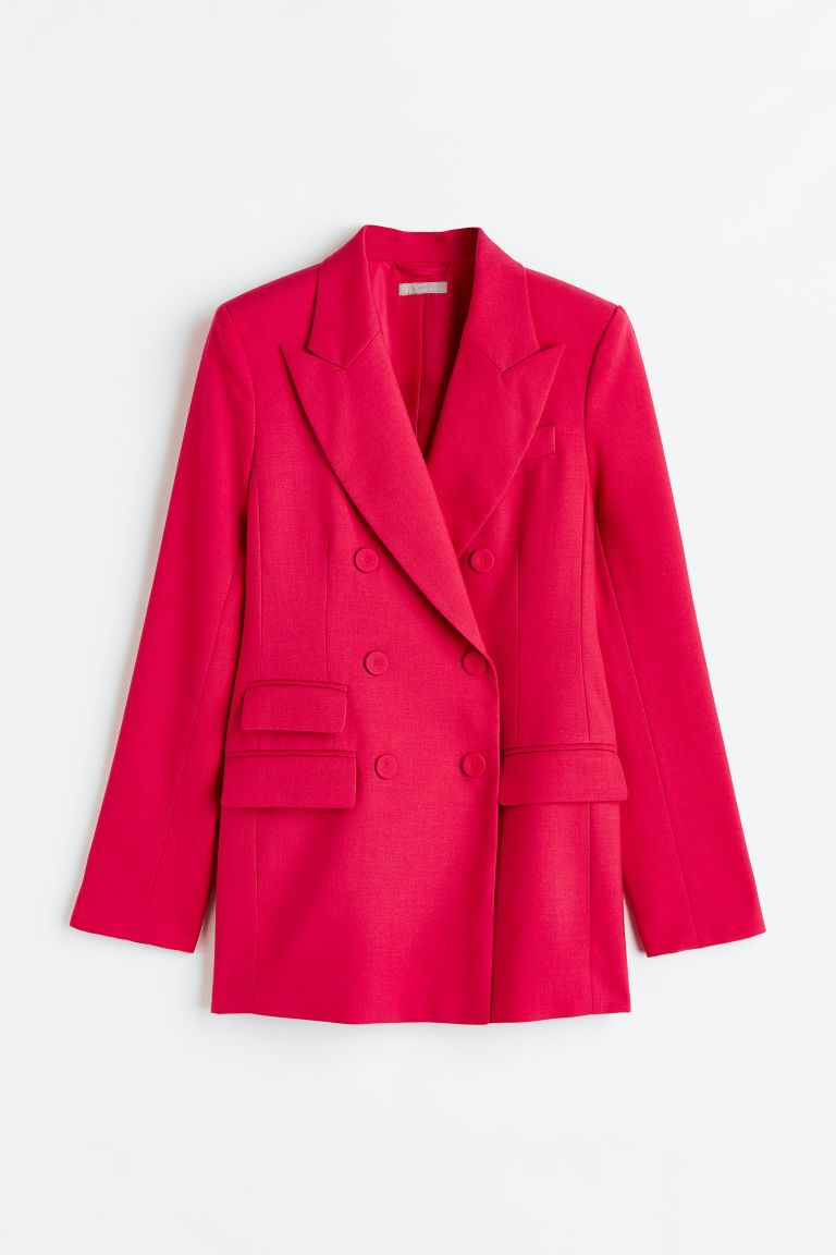 H & M - Double-breasted Blazer - Pink | H&M (US + CA)