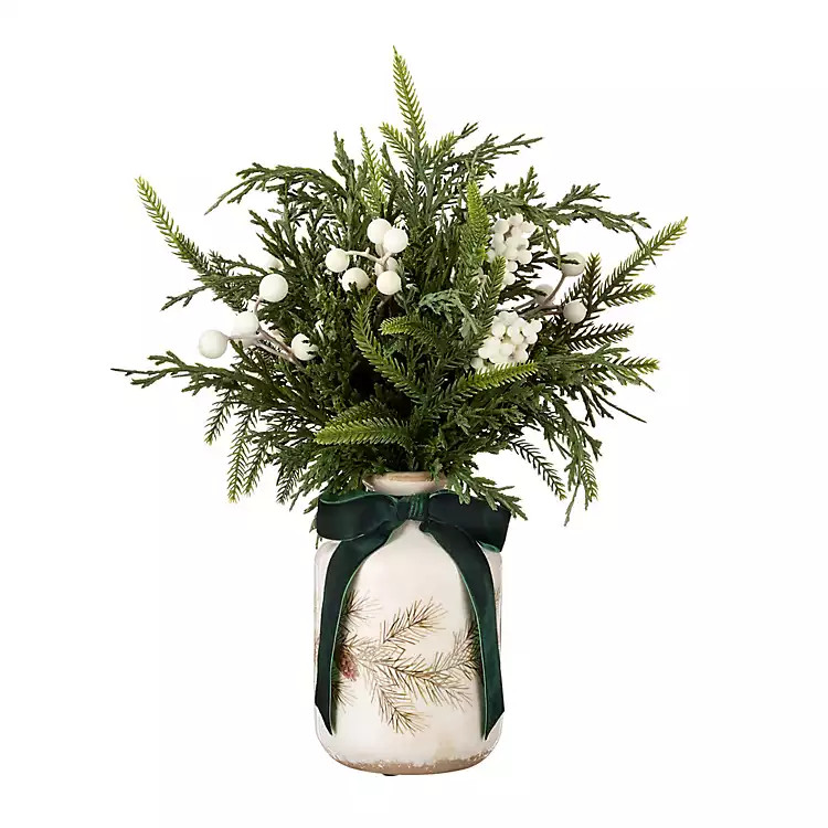 New! Pine Printed Vase Arrangement | Kirklands