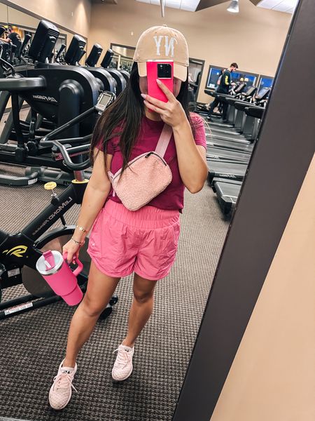 Workout outfit 
Lululemon tshirt
Free people shorts look for less
Sherpa Fanny pack
APL sneakers
Stanley tumbler


#LTKFind #LTKfit #LTKunder50