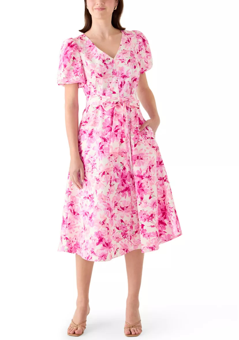 Women's Long Sleeve Chiffon Pleater Mini Dress | Belk