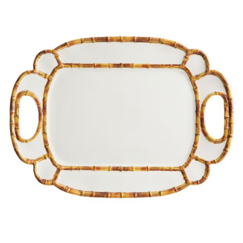 Jacqueline Bamboo Melamine Serving Tray | Ballard Designs, Inc.