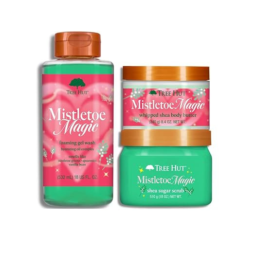 Tree Hut Mistletoe Magic Bath & Body Gift Set, Exfoliating & Moisturizing Self-Care with Shea But... | Amazon (US)