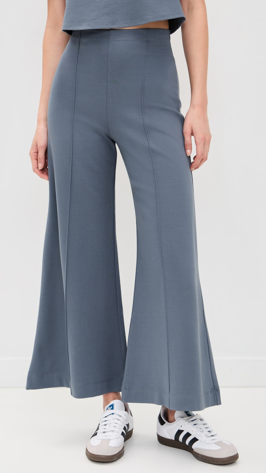Ponte Knit Wide Leg Cropped Pants | Shopbop