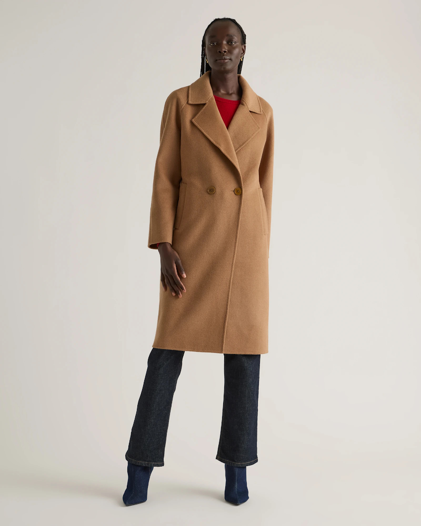 Double-Faced Merino Wool Notched Lapel Coat | Quince