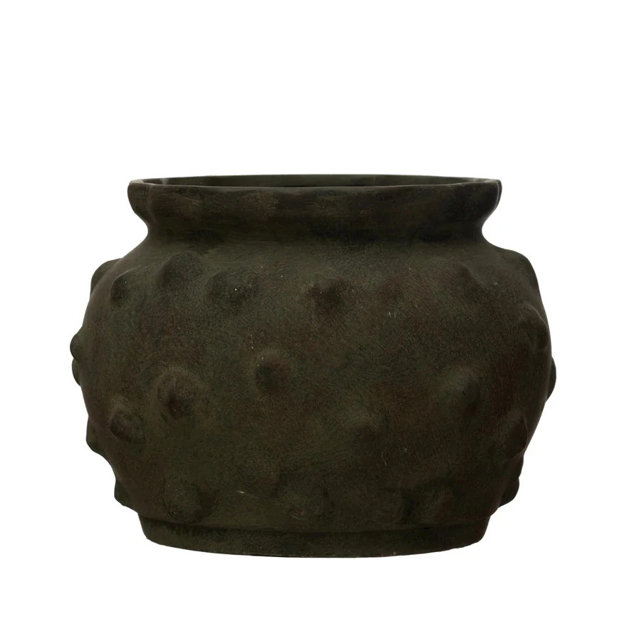 Black Dot Terracotta Pot | Philomena and Co.