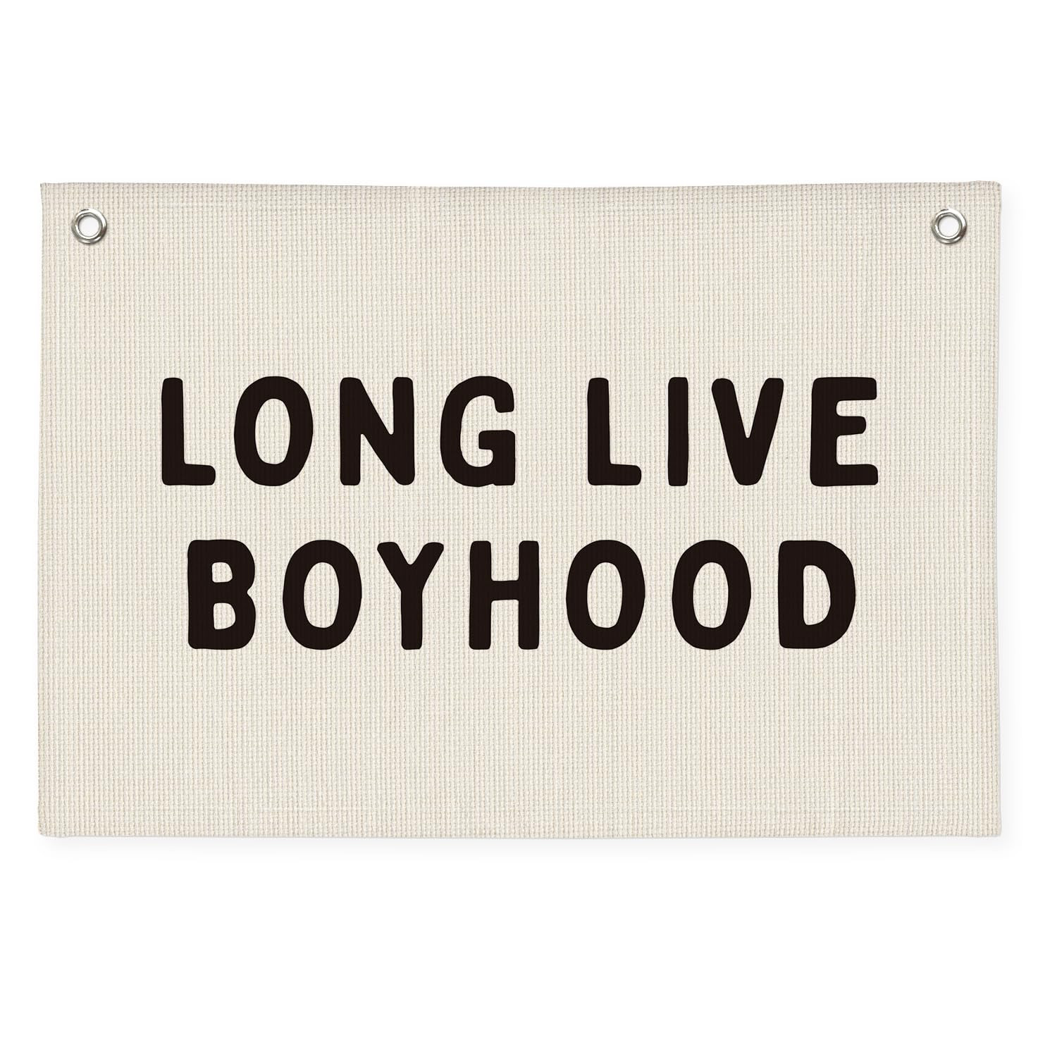 Long Live Boyhood Banner, Boy Nursery Decor, Linen Banner Wall Hanging Flag Decor for Nursery Pla... | Amazon (US)