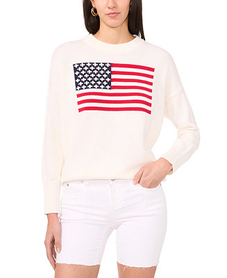 Women's Cotton Flag-Graphic Sweatshirt | Macy's